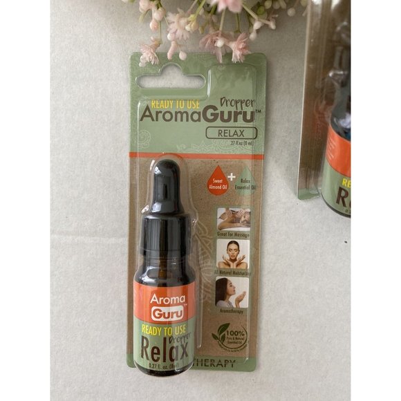 AromaGuru Relax Aromatherapy 100% Pure & Natural Essential Oil Dropper 0.27oz‎ - Picture 1 of 10
